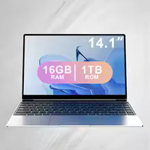 New Ultra Slim Laptop 14.1" 16GB RAM 2TB SSD Intel N3700 Gaming PC 1920*1080 Display Office Study Computer PC Windows 11 Pro